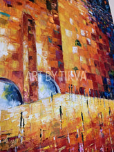 Load image into Gallery viewer, Kotel At Night. Custom Art Commission Original