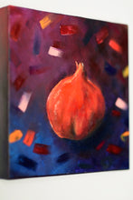 Load image into Gallery viewer, Rimonin Trio Original oil paintings. Rimon pomegranate painting . jewish. judaica. judaica art. jerusalem painting. jewish art. judaica art. israel