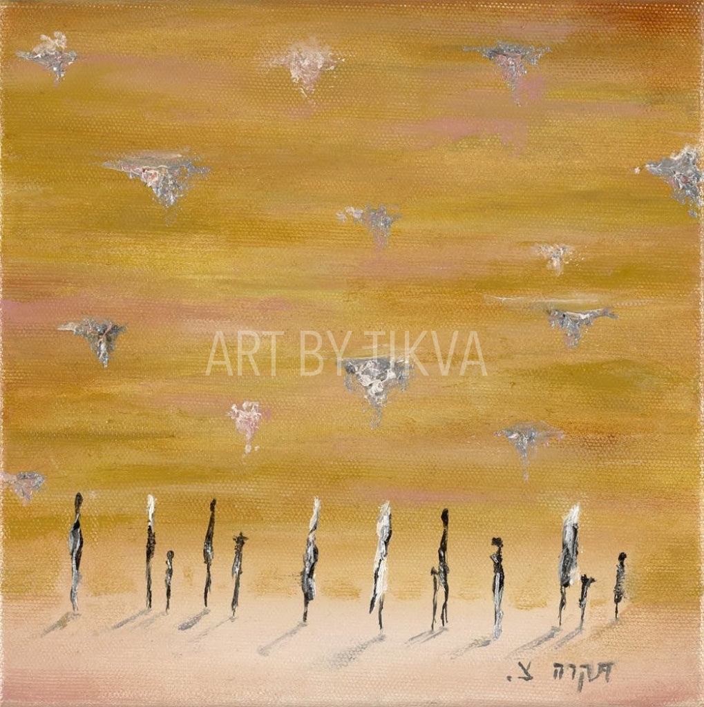 Ana Bekoach - kotel painting judaica art israel 